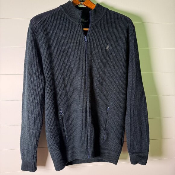 Trek & Travel Regular Fit Full Zip Cardigan Navy Sz. XXL Men's - Picture 1 of 9
